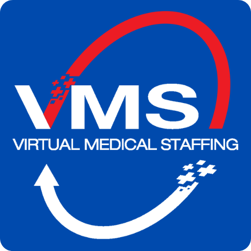 Virtual Medical Staffing logo with BG