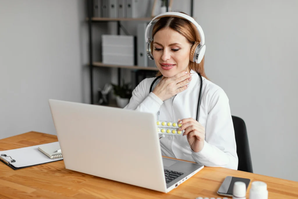 pharmacy virtual assistant providing remote support